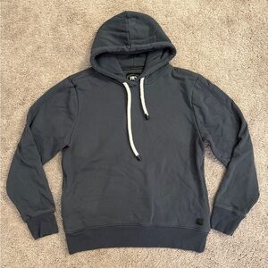 PTO Sweater Hoodie Men size Small Gray Pullover Drawstring Hood